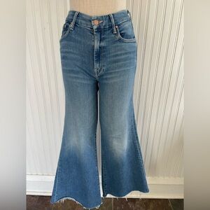 MOTHER The Roller Cropped Wide Leg Jeans